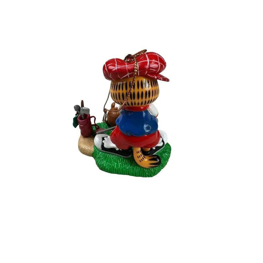 Vtg PAWS 1996 Garfield’s Trim A Tree Christmas Ornament In Original Box -Golfer